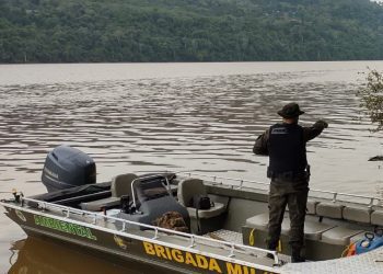 Brigada Militar localiza o corpo do condutor da balsa em Marcelino Ramos