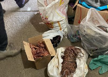 Operação Ferro Velho: Homem é conduzido à Delegacia de Polícia com 98,4 kg de fios