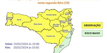 Defesa Cívil faz alerta sobre o tempo