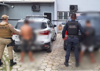Ação integrada entre Guarda Municipal e Polícia Militar, resulta em prisão dos dois suspeitos de atear fogo na viatura da GM