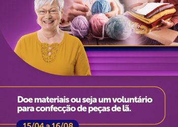 Campanha arrecada lã para esquentar no inverno