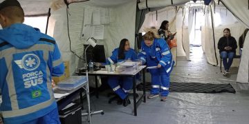 Hospitais de campanha da Força Nacional do SUS auxiliam rede de saúde pública do RS