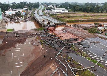 Se houver liberação da ponte da BR-386 será no domingo e para veiculos de emergência