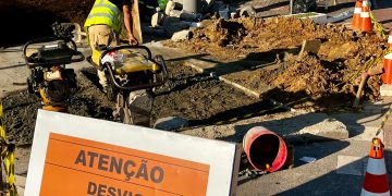 Interligação de rede afeta abastecimento na Rua 2550