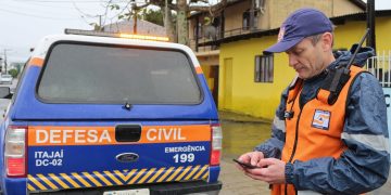 Defesa Civil está em estado de alerta em Itajaí