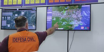 Defesa Civil de Itajaí monitora previsão de chuva intensa e volumosa