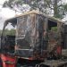 Incêndio em carreta na BR 101 é contido por bombeiros em Barra Velha